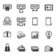 Money icon set Vector EPS10