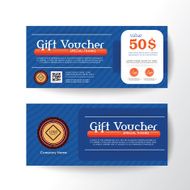 Gift Voucher Coupon Card Green and red