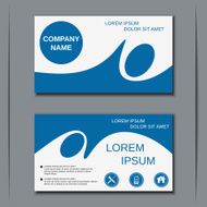 Business visiting card banner sticker mockup flyer label vector template N44