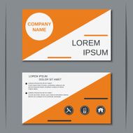 Business visiting card banner sticker mockup flyer label vector template N45