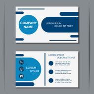 Business visiting card banner sticker mockup flyer label vector template N47