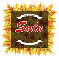 Autumn leaves sale banner