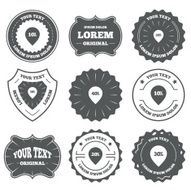 Sale pointer tag icons Discount symbols N13