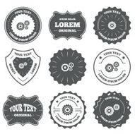 Cogwheel gear icons Mechanism symbol N3