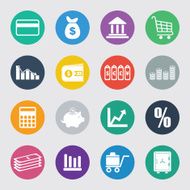 Finance and business icon set N4