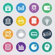 Finance and business icon set N5