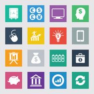 Finance and business icon set N13