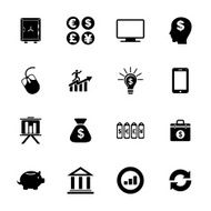 Finance and business icon set N20