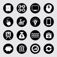 Finance and business icon set N27