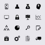 Finance and business icon set N31