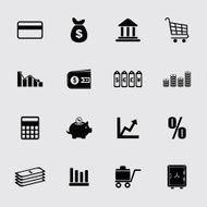 Finance and business icon set N32