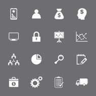 Finance and business icon set N37