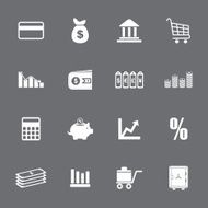 Finance and business icon set N38