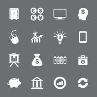 Finance and business icon set N40