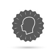 Head sign icon Female woman human head N2
