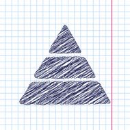 Vector pyramid icon Eps10