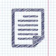 Vector document icon Eps10