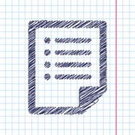 Vector document icon Eps10 N2