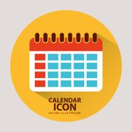 Calendar design vector illustration