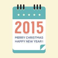 2015 New Year Calendar Vector Illustration