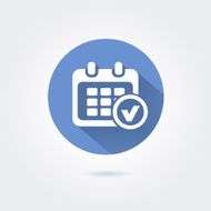 vector marks calendar icon on white background
