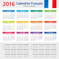 French Calendar 2016 Calendrier Fran&ccedil;ais N2