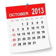 October 2013 Calendar N2