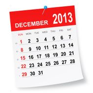 December 2013 calendar