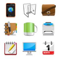 office icons set N11