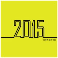 Creative happy new year 2015 text Design