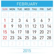 Monthly calendar
