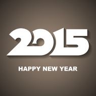 Happy new year 2015 greeting card