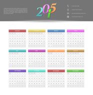 Calendar for 2015 year N4