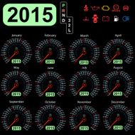calendar speedometer car