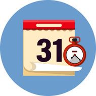 Vector calendar icon N3