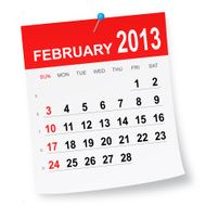 February 2013 calendar