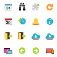 Flat Internet icons