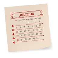 July 2015 Calendar