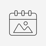 calendar line icon N3
