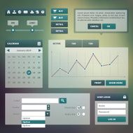 Trend UI components for web or e-commerce