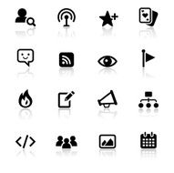 Black & White Icons Set