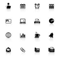 Business Black &amp; White Icons Set