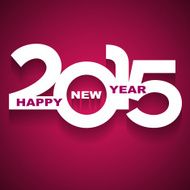 Happy new year 2015 greeting card N2