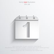 Vector calendar organizer web icon