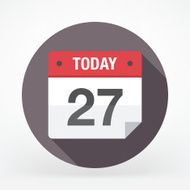 Flat Calendar Icon N4