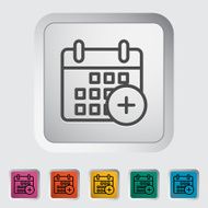 Calendar stroke icon N2