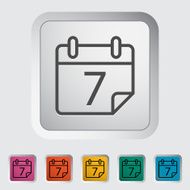 Calendar stroke icon N3