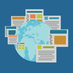 Vector flat concept of regularly distributed news publication vi