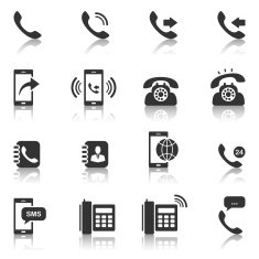 Phone and communication set Vector EPS10 N4