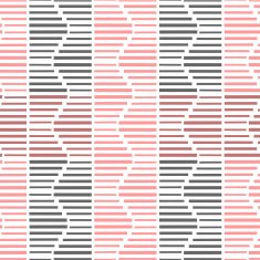 Geometric abstract seamless pattern with pink and black line